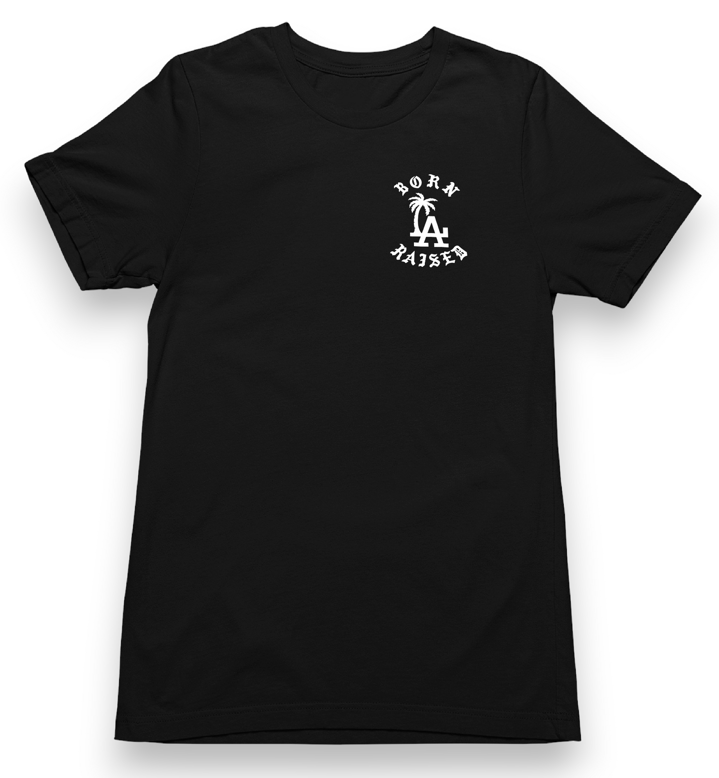 Born & Raised LA Back & Front Graphic T-Shirt